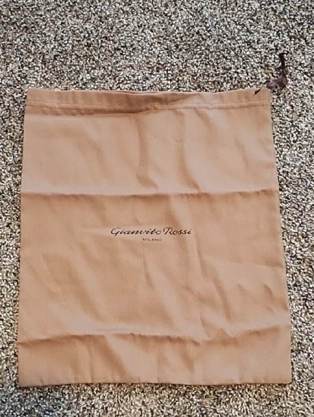 Gianvito Rossi Beige Drawstring Dust Bag
